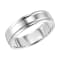 14K White Gold 6MM Round Edge High Polished Wedding Band by Brilliant Expressions