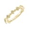 Women's Stackable Ring with Alternating Diamond Accents 18k Yellow Gold
Vermeil 0.05 ct (I-J, I3)