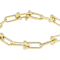 Stirrup Link Chain Bracelet In 18k Gold Over Sterling Silver
