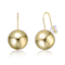 Graduated Ball Drop Earrings In 14K Gold Over Brass
