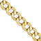 14k Yellow Gold 9mm Curb Link 18 Inch Chain