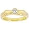 Lab-Grown Diamond Solitaire Ring In 14K Gold Over Sterling Silver 0.20ctw