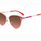 Kate Spade IANNA Rose Gold Cat Eye Frame / Brown Pink Lenses Sunglasses