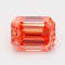 1.02ct Vivid Pink Emerald Cut Lab-Grown Diamond SI1 Clarity IGI Certified