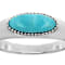 Turquoise East-West Ring In Sterling Silver