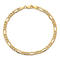 14k Yellow Gold 4.2mm Figaro Link Bracelet, 8 Inches