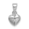 Rhodium Over Sterling Silver Polished and Satin Cubic Zirconia Heart
Children's Pendant