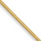 14k Yellow Gold 0.6mm Solid Diamond-Cut Octagonal Snake 24 Inch Chain
