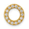14K Yellow Gold Diamond Letter O Initial Charm