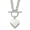Sterling Silver Heart Toggle Necklace