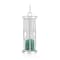 Emerald Rhodium Over Sterling Silver Hourglass Sand Timer Pendant