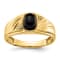 10K Yellow Gold AA Diamond men's ring