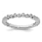 14K White Gold Stackable Expressions Diamond Ring 0.11ctw