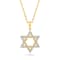 Diamond Star Of David Pendant In 10K Gold 0.10ctw