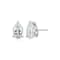 Pear Shape Moissanite Platineve Stud Earrings 4.20ctw DEW
