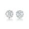 CZ Baguette Stud Earrings In Sterling Silver