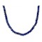 Lapis Lazuli Beaded Necklace In Sterling Silver