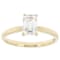 Lab-Grown Diamond Emerald-Cut Solitaire Ring In 14K Gold 1.10ct
