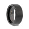 ELISE Black Tungsten Ring with Polished Beveled Edges and Brush Finished
Center 10mm