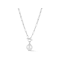 Freshwater Pearl Paperclip Chain Toggle Necklace In Sterling Silver 18 Inch