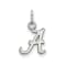 Rhodium Over Sterling Silver LogoArt University of Alabama Extra Small Pendant