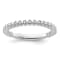 14K White Gold Stackable Expressions Diamond Ring 0.045ctw