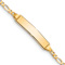 10k Yellow Gold Children's Figaro Link ID Bracelet