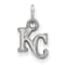 Rhodium Over Sterling Silver MLB Kansas City Royals LogoArt Pendant