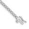 Rhodium Over 10k White Gold Diamond Tennis Bracelet