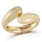 Rachel Zoe Bold Polished Bypass Bangle in Gold Tone