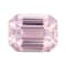 Peach Sapphire Loose Gemstone Unheated 6.61x5.11mm Emerald Cut 1.29ct