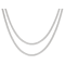 Snake Chain Necklace Set Of 2 In Sterling Silver 18 And 20 Inch