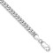 Rhodium Over 14k White Gold 4.25mm Solid Miami Cuban Link Bracelet