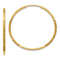 14k Yellow Gold 1" Diamond-Cut Endless Hoop Earrings