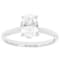 Lab-Grown Diamond Oval Solitaire Ring In 14K White Gold 1.10ct