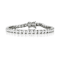 CZ Tennis Bracelet In White Rhodium Over Brass