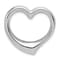 Rhodium Over 14K White Gold Heart Slide Pendant