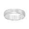 6mm Step-Edge Comfort Fit Band in White Tungsten Carbide with Satin Finish