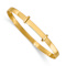14k Yellow Gold Polished 3mm Expandable Baby Bangle