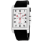 Locman Men's Classic White Dial Black Silicone Strap Watch