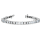 Rhodium Over 14K White Gold 9.00 ct. Near Colorless Moissanite 4 Prong
Tennis Bracelet