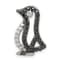Rhodium Over Sterling Silver Black and White Cubic Zirconia Penguin
Chain Slide