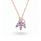 Marquise Shape Purple Amethyst 14K Rose Gold Over Sterling Silver
Pendant with Chain