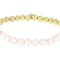 Freshwater Pearl Stretch Bracelet In 18K Gold Over Bronze