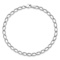 Rhodium Over 14k White Gold 4mm Polished Open Link Bracelet