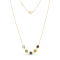 Multi-Gem 14k Yellow Gold 17" Necklace 4.65ctw