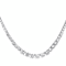 Classic CZ Tennis Necklace In Sterling Silver
