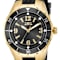 Invicta Angel 38mm Black Dial Black Silicone Band Quartz Watch