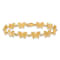 14k Yellow Gold Butterfly Link Bracelet