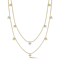 Rachel Zoe Double Layered Beaded Charm Necklace in 14K Gold Over
Sterling Silver